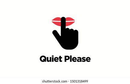 Quiet Please Vector Sign Board Stock Vector (Royalty Free) 1501318499 ...