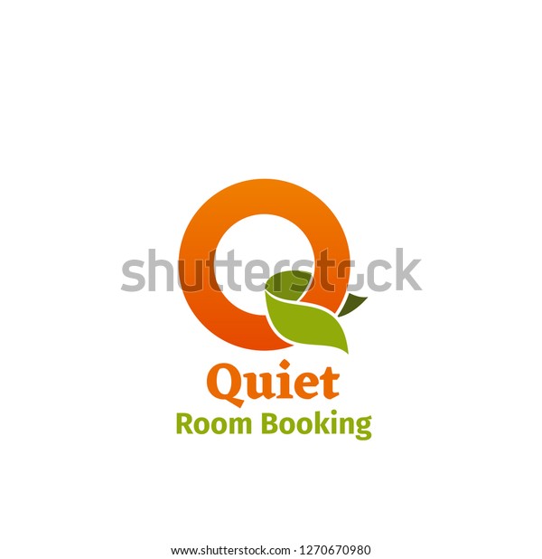 Quiet Room Booking Vector Icon Isolated Stock Vektorgrafik