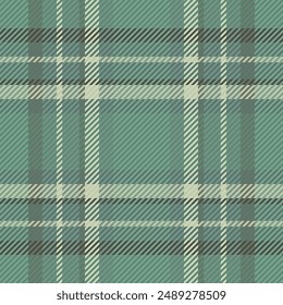 Quiet texture background seamless, cute plaid tartan check. Knot vector fabric pattern textile in pastel and green colors palette.