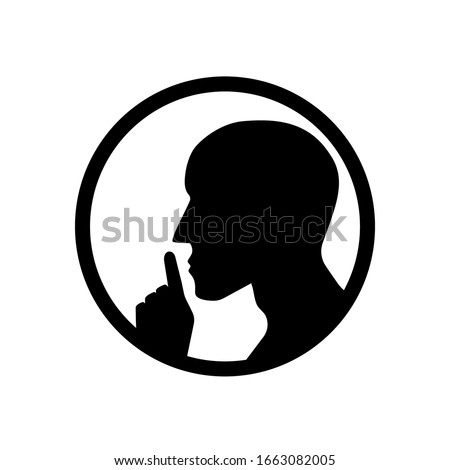 Quiet Zone sign. Clipart image isolated on white background