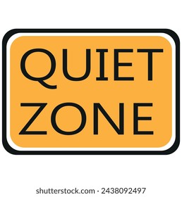 signo de zona silenciosa. icono de vector