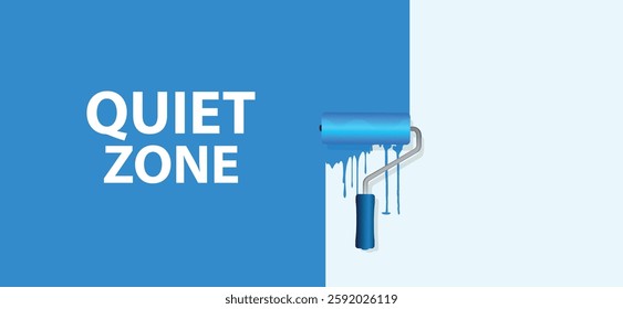 quiet zone sign. vector icon