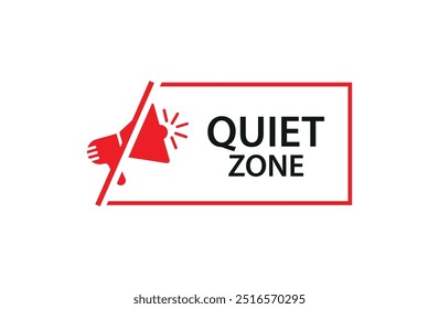 quiet zone text information sign
