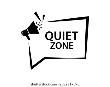 quiet zone text information sign