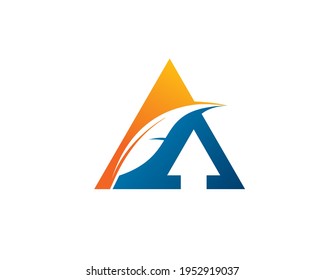 Quill And Arrow Pointing Up Inside A Triangle