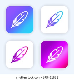 Quill bright purple and blue gradient app icon