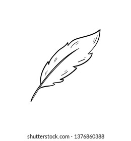 Quill Doodle Vector Drawing Stock Vector (Royalty Free) 1376860388 ...