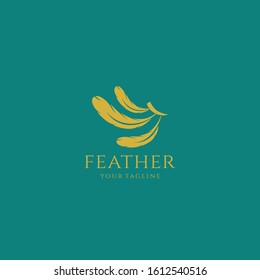 Quill Feather Pen Logo Elegant design vector template. Law, Legal, Lawyer, Copywriter, Writer. Stationary Logotype concept icon.