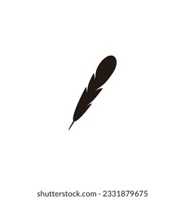 Quill, geometric symbol simple logo vector