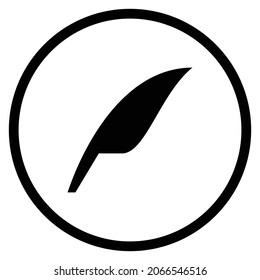 icono de la lista de caracteres. Estilo plano Forma de círculo aislada en fondo blanco. Ilustración del vector