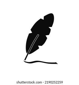 quill icon with simple design