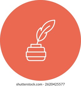Quill Icon Symbol Art Sign
