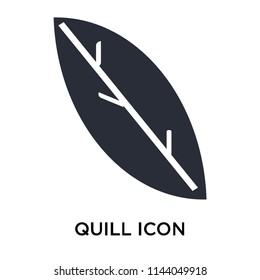 Quill icon vector isolated on white background for your web and mobile app design, Quill logo concept