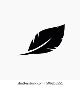 quill logo design, quill stock vector design