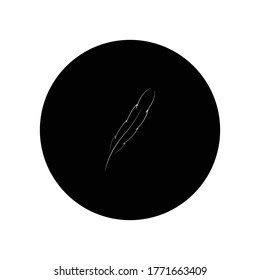 quill logo stock illustration design