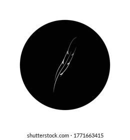 quill logo stock illustration design