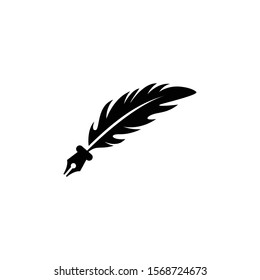 quill logo vector black color