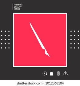 Quill pen, fountain pen icon