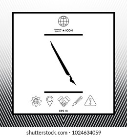 Quill pen, fountain pen icon