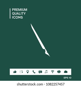 Quill pen, fountain pen icon