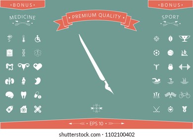Quill pen, fountain pen icon