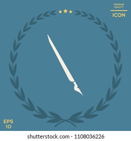 Quill pen, fountain pen icon