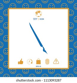 Quill pen, fountain pen icon
