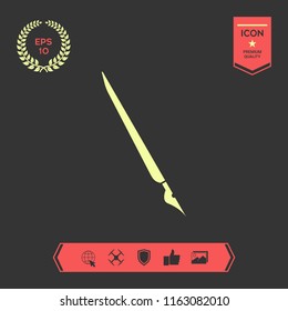 Quill pen, fountain pen icon
