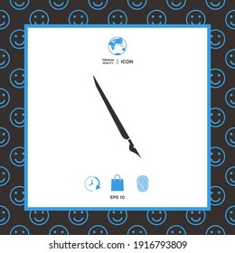 Quill pen, fountain pen icon