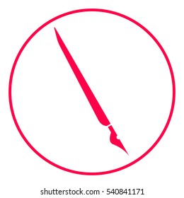 Quill pen, fountain pen icon