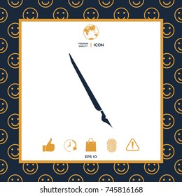 Quill pen, fountain pen icon