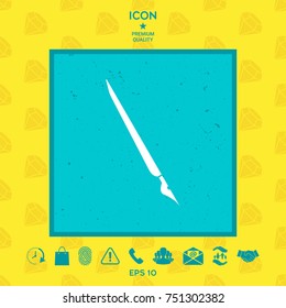 Quill pen, fountain pen icon