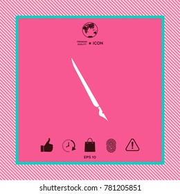 Quill pen, fountain pen icon