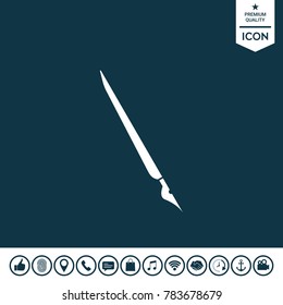 Quill pen, fountain pen icon