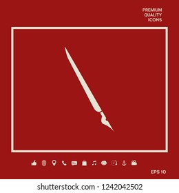 Quill pen, fountain pen icon. Graphic elements for your design