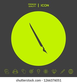 Quill pen, fountain pen icon. Graphic elements for your design