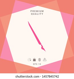 Quill pen, fountain pen icon. Graphic elements for your design