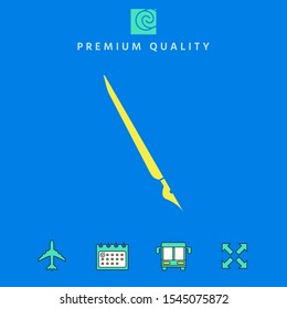 Quill pen, fountain pen icon. Graphic elements for your design