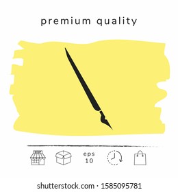Quill pen, fountain pen icon. Graphic elements for your design