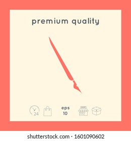 Quill pen, fountain pen icon. Graphic elements for your design