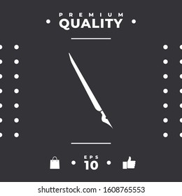 Quill pen, fountain pen icon. Graphic elements for your design