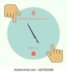 Quill pen, fountain pen icon. Graphic elements for your design