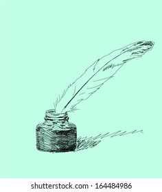 Quill Pen hand draw 