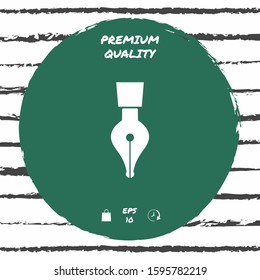 Quill pen icon. Graphic elements for your design