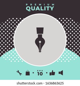 Quill pen icon. Graphic elements for your design