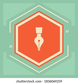 Quill pen icon. Graphic elements for your design