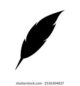ícone de caneta de pena. ilustração de vetor isolada no plano de fundo branco
