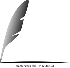 Quill Pen Isolated Vector Illustration