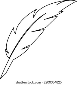 quill pen logo stock illustration design.eps
