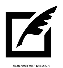 Quill pen, a writing implement